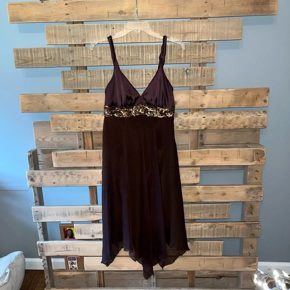 ABS Allen Schwartz Dresses | ABS Allen Schwartz Silk Cocktail Dress | Color: Brown | Size: 6 | Juliedibucci's Closet
